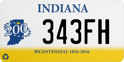 IN license plate 343FH