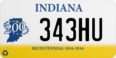 IN license plate 343HU