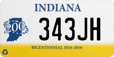 IN license plate 343JH