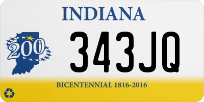 IN license plate 343JQ