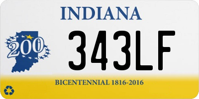 IN license plate 343LF