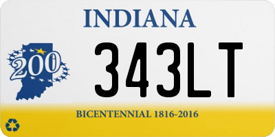 IN license plate 343LT