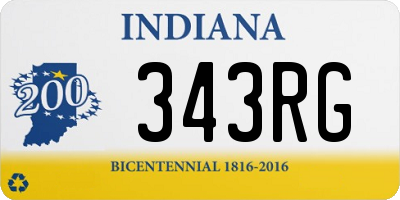 IN license plate 343RG