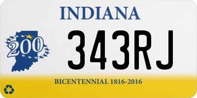 IN license plate 343RJ