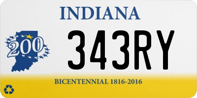 IN license plate 343RY