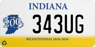 IN license plate 343UG