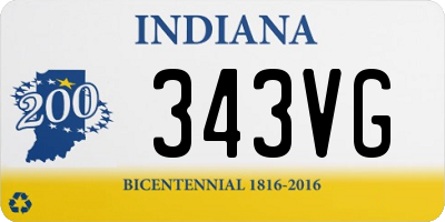 IN license plate 343VG