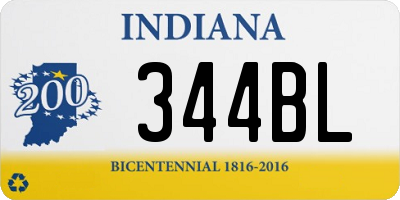 IN license plate 344BL