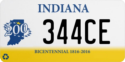 IN license plate 344CE