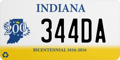 IN license plate 344DA