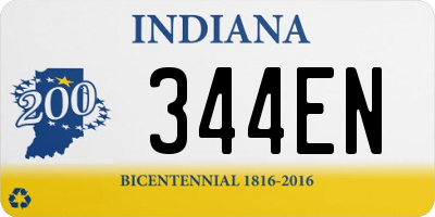 IN license plate 344EN