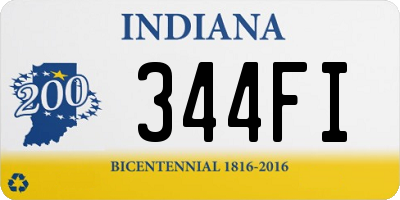 IN license plate 344FI