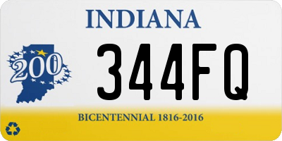 IN license plate 344FQ