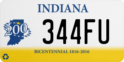 IN license plate 344FU