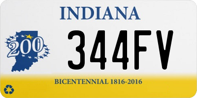 IN license plate 344FV