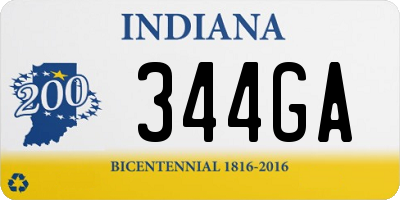 IN license plate 344GA