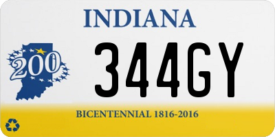 IN license plate 344GY