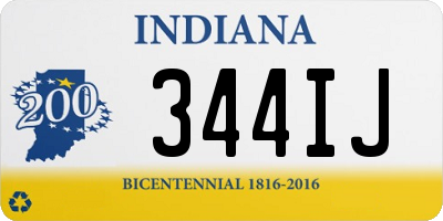 IN license plate 344IJ