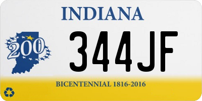 IN license plate 344JF