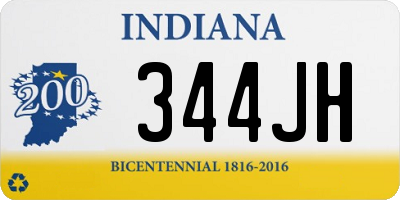 IN license plate 344JH