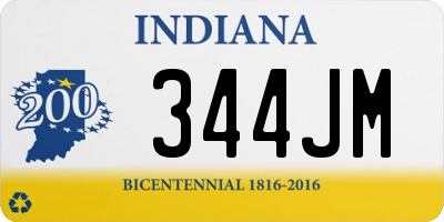 IN license plate 344JM