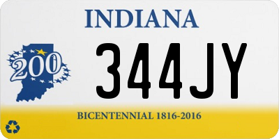 IN license plate 344JY