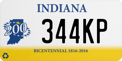 IN license plate 344KP