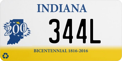 IN license plate 344L
