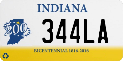 IN license plate 344LA