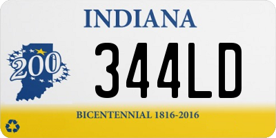 IN license plate 344LD