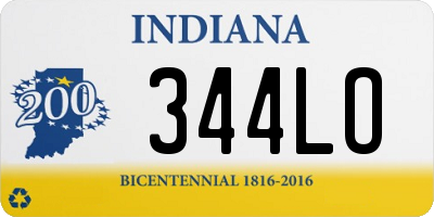 IN license plate 344LO