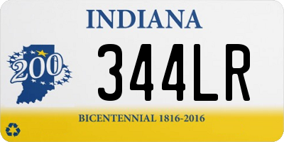 IN license plate 344LR