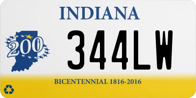 IN license plate 344LW