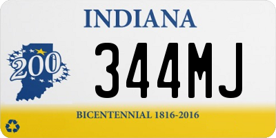 IN license plate 344MJ