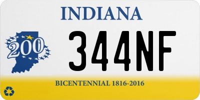 IN license plate 344NF