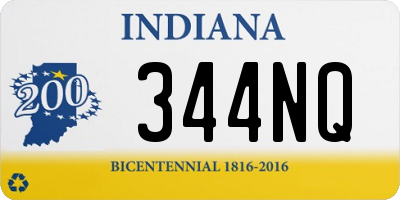 IN license plate 344NQ