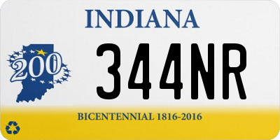 IN license plate 344NR