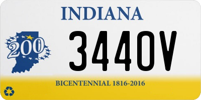 IN license plate 344OV