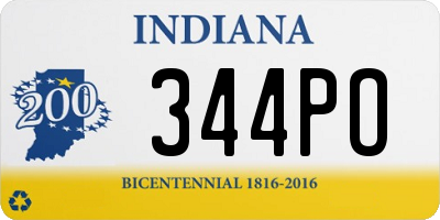 IN license plate 344PO