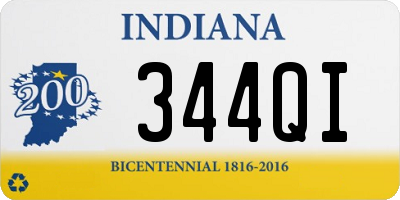 IN license plate 344QI