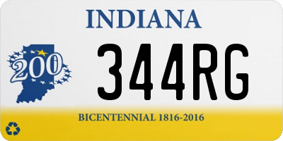 IN license plate 344RG