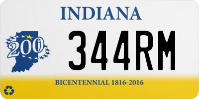 IN license plate 344RM