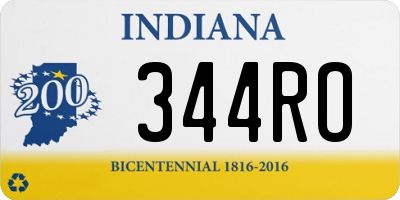 IN license plate 344RO