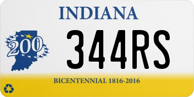 IN license plate 344RS