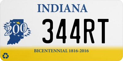 IN license plate 344RT