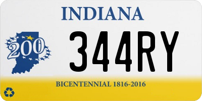 IN license plate 344RY