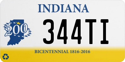 IN license plate 344TI