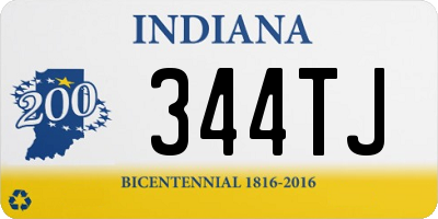 IN license plate 344TJ