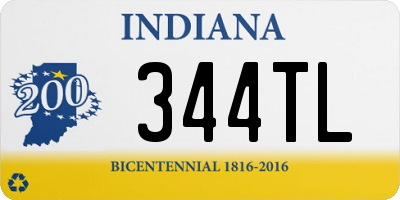 IN license plate 344TL