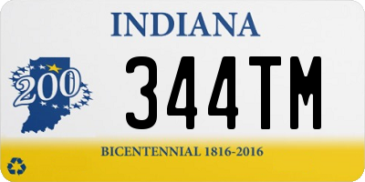 IN license plate 344TM